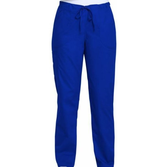 Scrubstar Pants - NEW Plus Size Stretch Medical Nurse Women's Draw String Bottoms Pants - BLUE 3XL